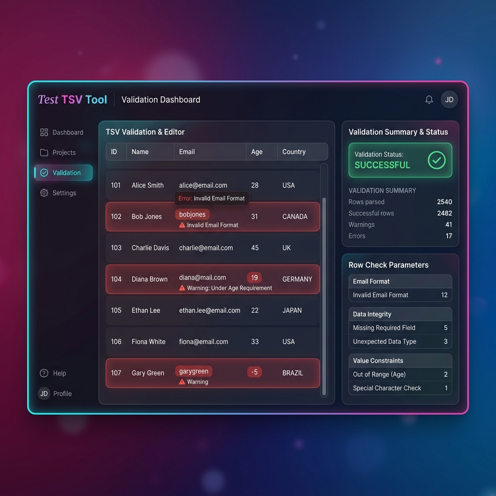 ZeeroGPT Test TSV Tool Interface